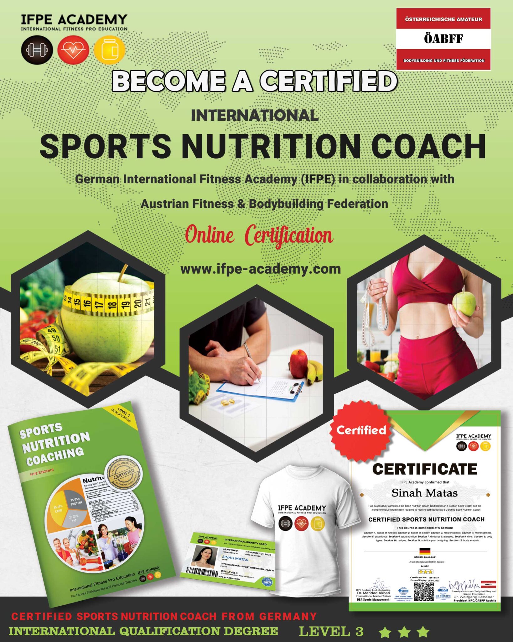 Sports Nutrition Coach Certificate IFPE Academy