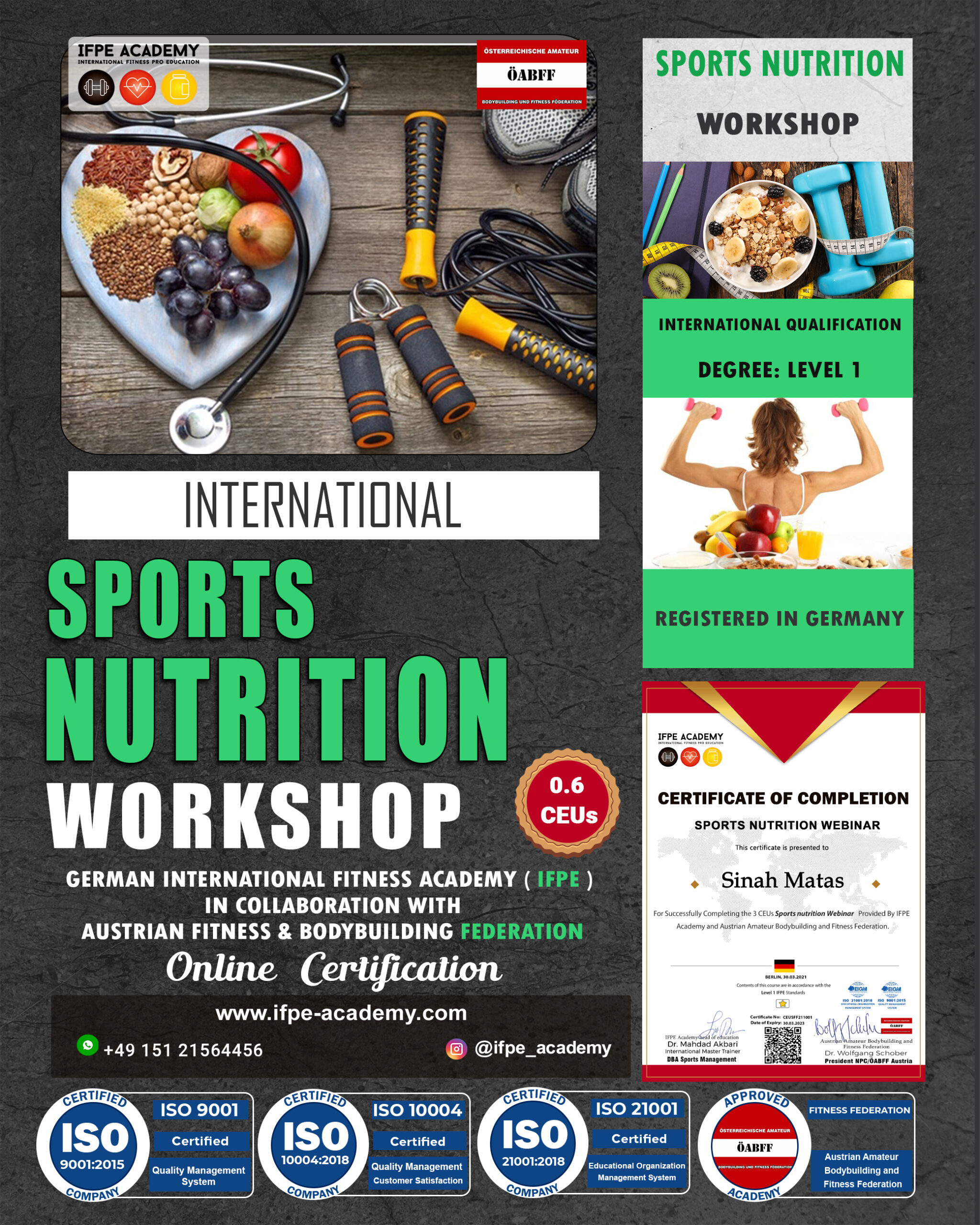 Sports nutrition workshops