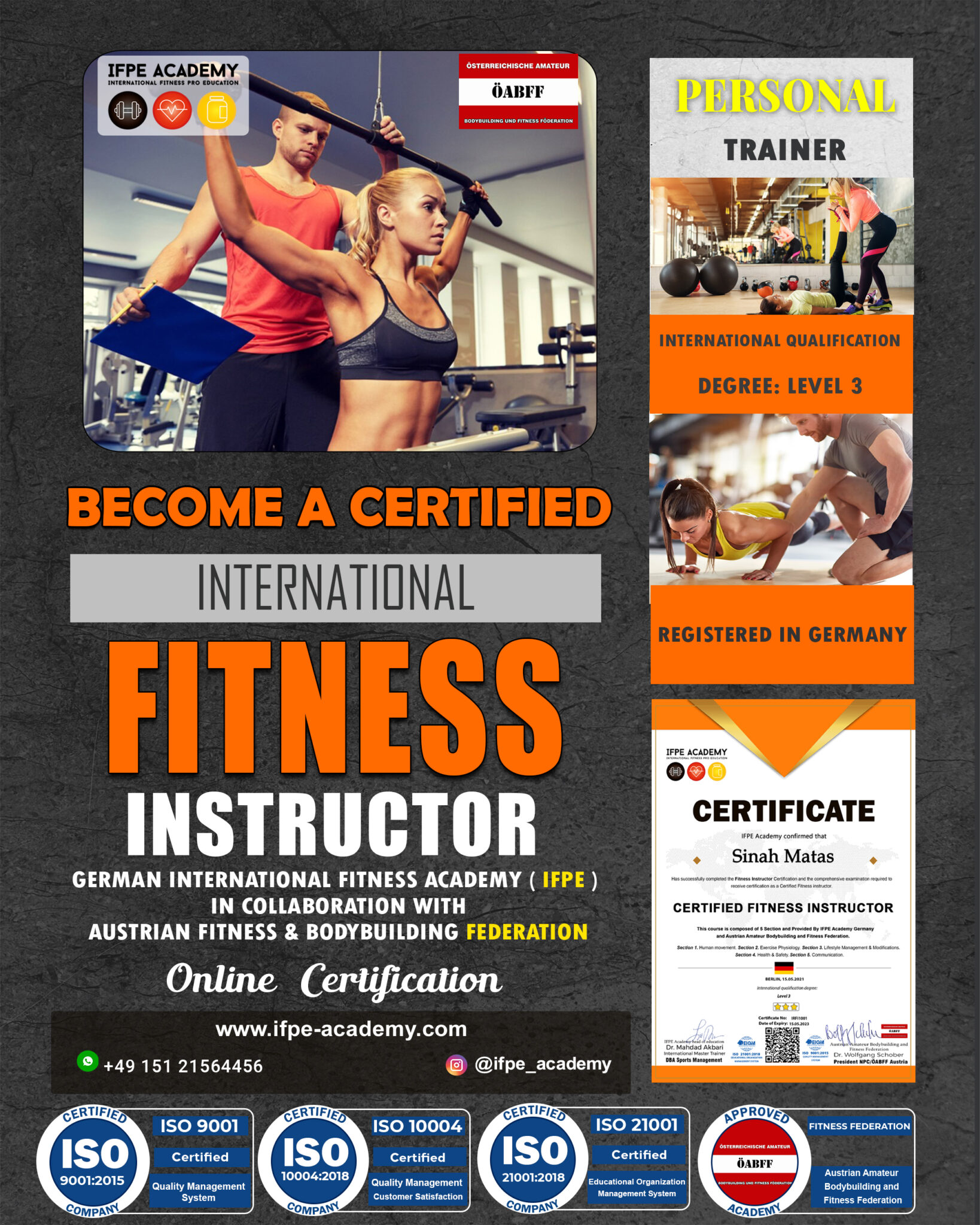 Fitness Instructor Course IFPE Academy