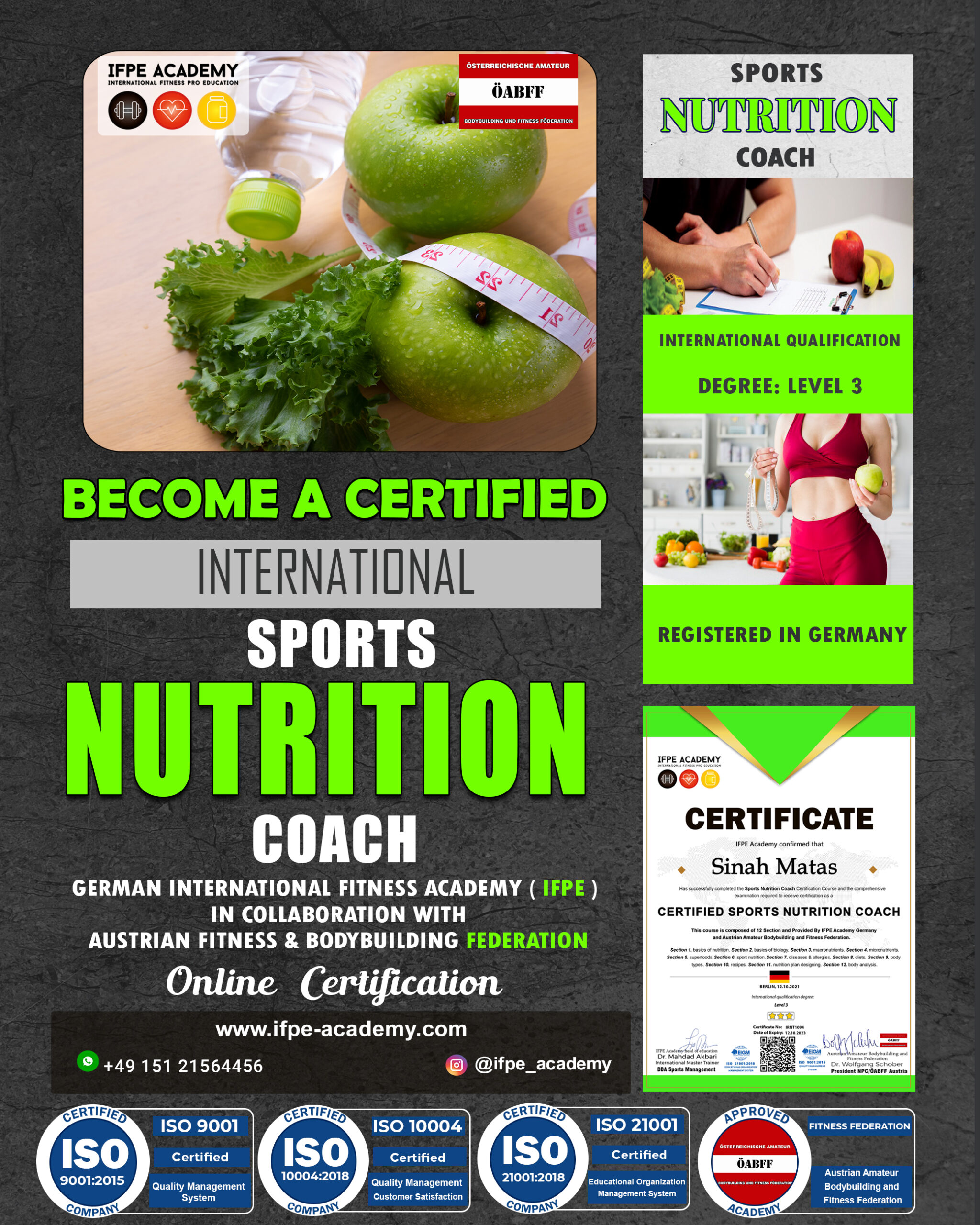Sports Nutrition Coach - IFPE Academy