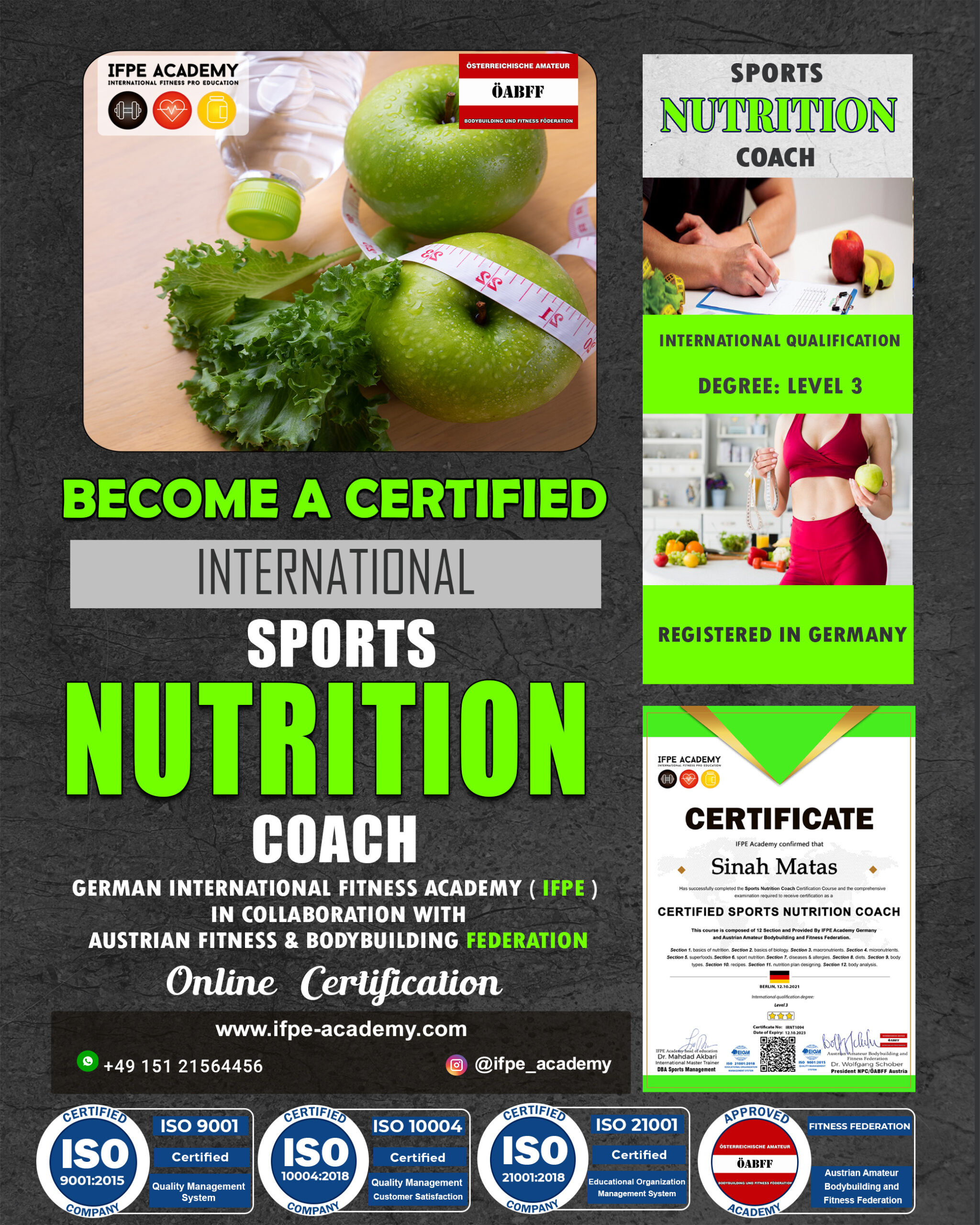 Sports Nutrition Coach - IFPE Academy Sports Nutrition Coach - IFPE Academy