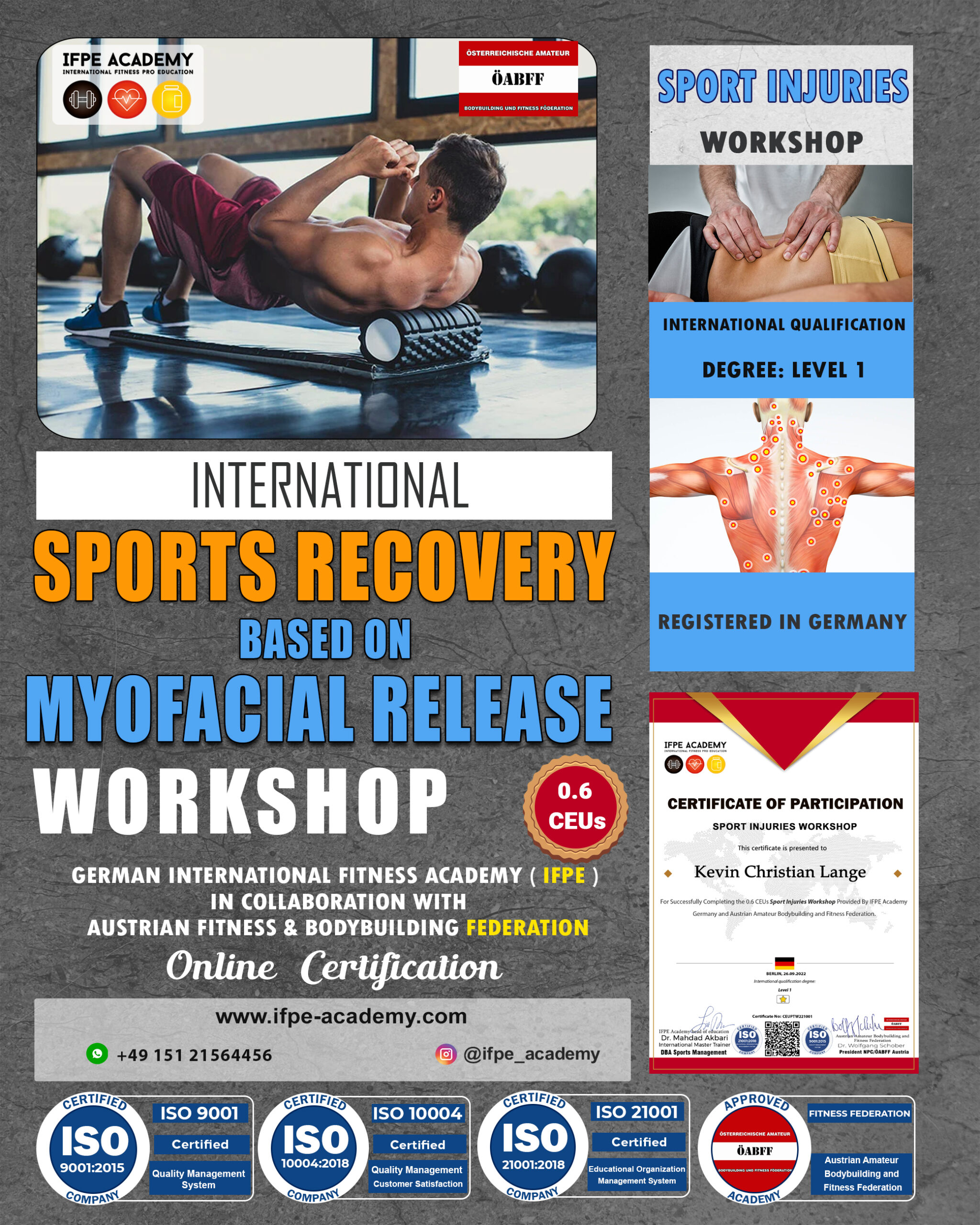 Sports Recovery Based on Myofacial Release